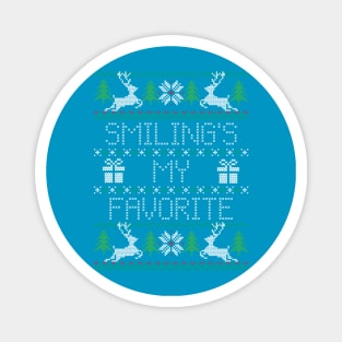 Smiling's My Favorite Sweater Magnet